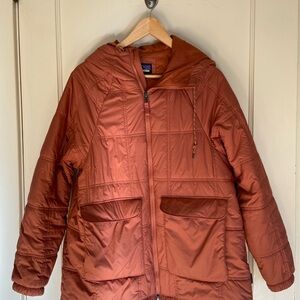 Patagonia Burnt Orange Puffer Jacket
